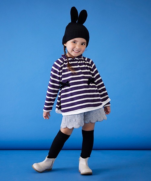 petit main（プティマイン）の「耳つきニットキャップ（キャップ・キッズ・ライトグレー/アイボリー/ブラック/モカ・50cm/52cm/54cm）」の13枚目の写真