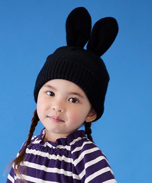 petit main（プティマイン）の「耳つきニットキャップ（キャップ・キッズ・ライトグレー/アイボリー/ブラック/モカ・50cm/52cm/54cm）」の16枚目の写真