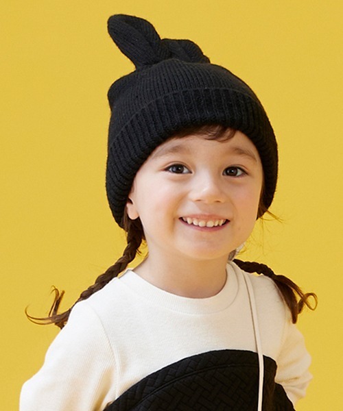 petit main（プティマイン）の「耳つきニットキャップ（キャップ・キッズ・ライトグレー/アイボリー/ブラック/モカ・50cm/52cm/54cm）」の12枚目の写真