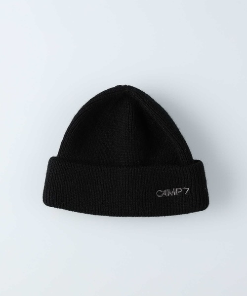 CAMP7（キャンプセブン）の「【CAMP7】サイドロゴ刺繍浅ワッチ（ニットキャップ/ビーニー・レディース・グレー/オレンジ/ブラック・フリー）」の12枚目の写真