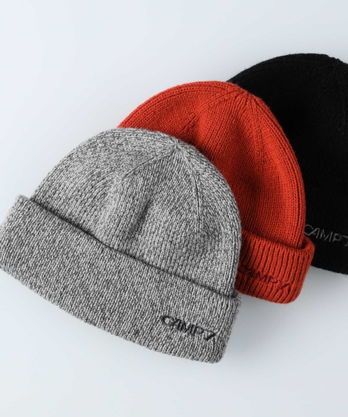 CAMP7（キャンプセブン）の「【CAMP7】サイドロゴ刺繍浅ワッチ（ニットキャップ/ビーニー・レディース・グレー/オレンジ/ブラック・フリー）」の14枚目の写真
