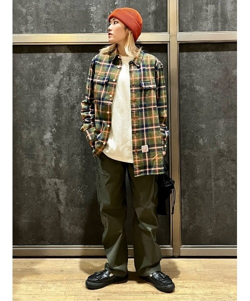 CAMP7（キャンプセブン）の「【CAMP7】サイドロゴ刺繍浅ワッチ（ニットキャップ/ビーニー・レディース・グレー/オレンジ/ブラック・フリー）」の18枚目の写真