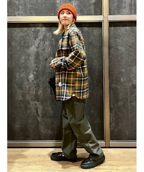 CAMP7（キャンプセブン）の「【CAMP7】サイドロゴ刺繍浅ワッチ（ニットキャップ/ビーニー・レディース・グレー/オレンジ/ブラック・フリー）」の16枚目の写真