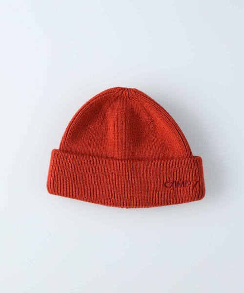 CAMP7（キャンプセブン）の「【CAMP7】サイドロゴ刺繍浅ワッチ（ニットキャップ/ビーニー・レディース・グレー/オレンジ/ブラック・フリー）」の8枚目の写真