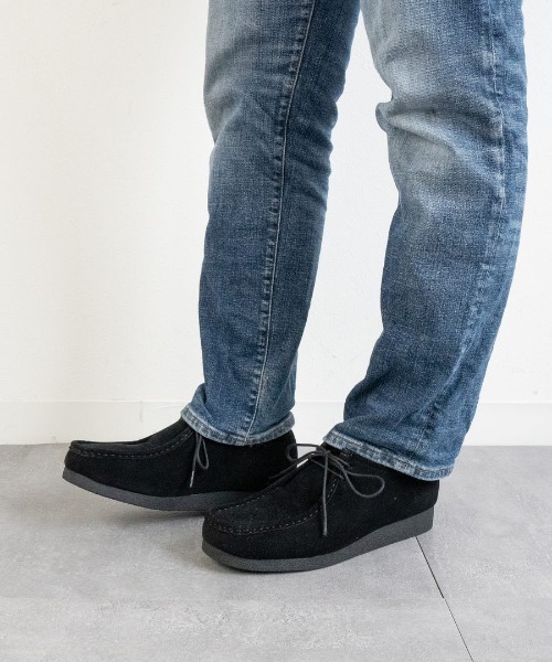 Fabby fabby（ファビィーファビィー）の「メンズボリュームモカシンシューズ（ブーツ・メンズ・ブラック/ベージュ・LARGE/MEDIUM）」の12枚目の写真