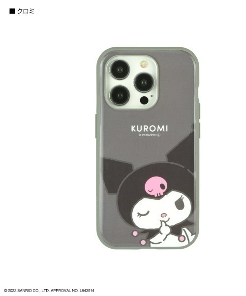 sanrio（サンリオ）の「sanrio/サンリオキャラクターズ　IIIIfit iPhone 15 Pro対応ケース（スマホケース/カバー・レディース・ベージュ/ライトブルー/ブラック/サックスブルー/ピンク・ONE SIZE）」の2枚目の写真