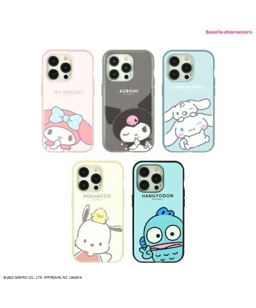 sanrio（サンリオ）の「sanrio/サンリオキャラクターズ　IIIIfit iPhone 15 Pro対応ケース（スマホケース/カバー・レディース・ベージュ/ライトブルー/ブラック/サックスブルー/ピンク・ONE SIZE）」の8枚目の写真