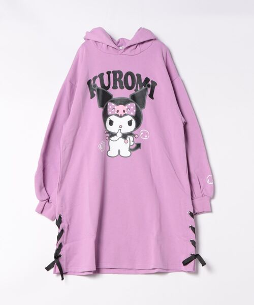 BABYDOLL（ベビードール）の「親子お揃い サンリオ レースアップ ワンピース 8759A（ワンピース・レディース・ブラック/パープル・F）」の12枚目の写真