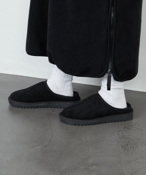 FREAK'S STORE（フリークスストア）の「限定展開　センターシーム モックシューズ（ムートン）（その他シューズ・レディース・グレー/ブラック/キャメル/ベージュ/ピンク・38/37/36）」の6枚目の写真