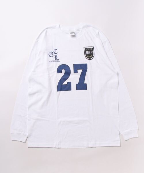 cuorequal(クオレコール)の「トレンドのデザインロゴロンT(Tシャツ/カットソー・レディース・B/A・LARGE/MEDIUM)」の2枚目の写真
