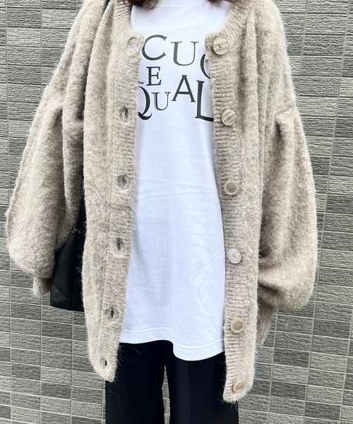 cuorequal(クオレコール)の「トレンドのデザインロゴロンT(Tシャツ/カットソー・レディース・B/A・LARGE/MEDIUM)」の5枚目の写真