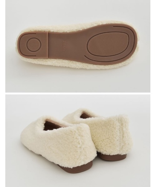 Re:EDIT(リエディ)の「ボア足袋フラットシューズ(パンプス・レディース・ブラック/ホワイト・LARGE/SMALL/MEDIUM)」の10枚目の写真