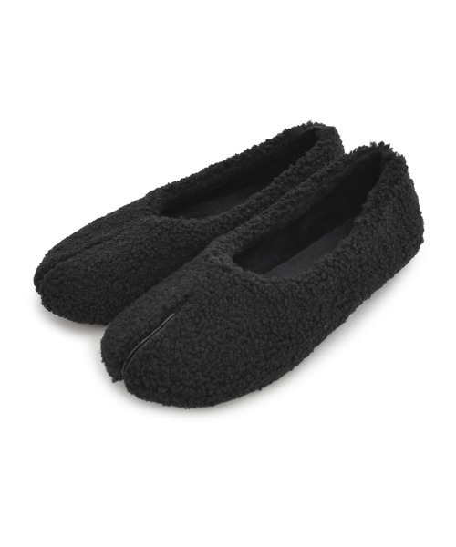 Re:EDIT(リエディ)の「ボア足袋フラットシューズ(パンプス・レディース・ブラック/ホワイト・LARGE/SMALL/MEDIUM)」の12枚目の写真