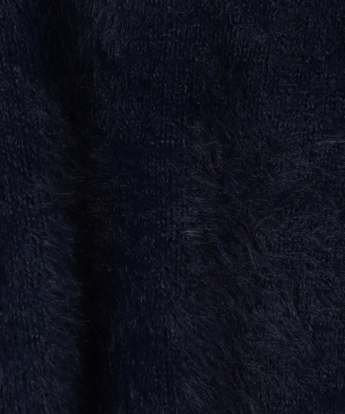 NICOLE white(ニコルホワイト)の「フェザーヤーン オフタートルネック プルオーバー(ニット/セーター・レディース・チャコールグレー/ピンク/イエロー/オフホワイト/ネイビー・FREE)」の18枚目の写真