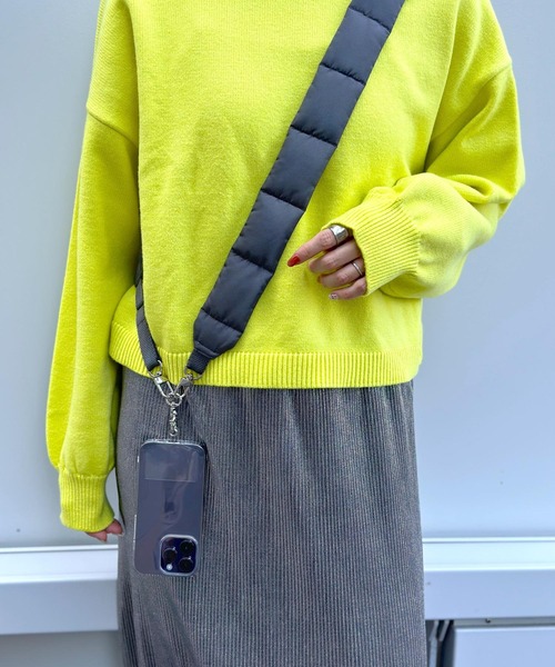 LEPSIM（レプシィム）の「キルトスマホストラップ　985928（スマホグッズ・レディース・ブルー/グレー/アイボリー・ONE SIZE）」の10枚目の写真