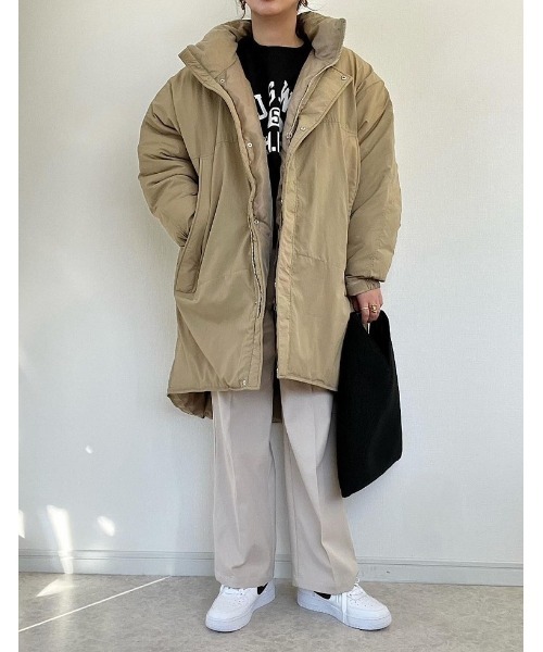 Re:EDIT（リエディ）の「[2024-25 WINTER COLLECTION][低身長/高身長サイズ有]微起毛ツイルダブルタックワイドパンツ（その他パンツ・レディース・ブラック/グレー/アイボリー/ブラウン・LARGE/X-LARGE/SHORT/MEDIUM/SMALL/TALL）」の20枚目の写真