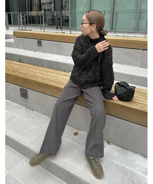 ３点おまとめ　UNTITLEDコート　シニカル　ブラウス　23区ワイドパンツ ゆったりシルエット/シアー】トリコットバンドカラーシャツ