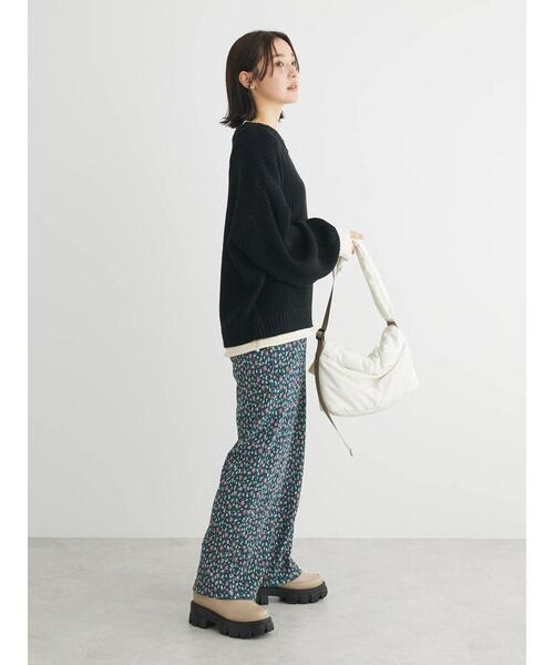 Petit fleur（プチフルール）の「・Petit　Fleur　レイヤード風ハイショクニット（ニット/セーター・レディース・イエロー/ブルー/ブラック/グリーン・FREE）」の16枚目の写真