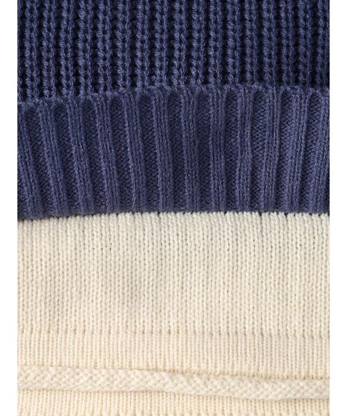 Petit fleur（プチフルール）の「・Petit　Fleur　レイヤード風ハイショクニット（ニット/セーター・レディース・イエロー/ブルー/ブラック/グリーン・FREE）」の10枚目の写真