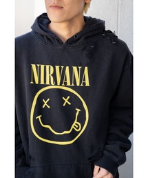 【 GOAT / ゴート 】 WORN-OUT BAND HOODIE ウォーンアウト バンド プリント フーディー パーカー SUY