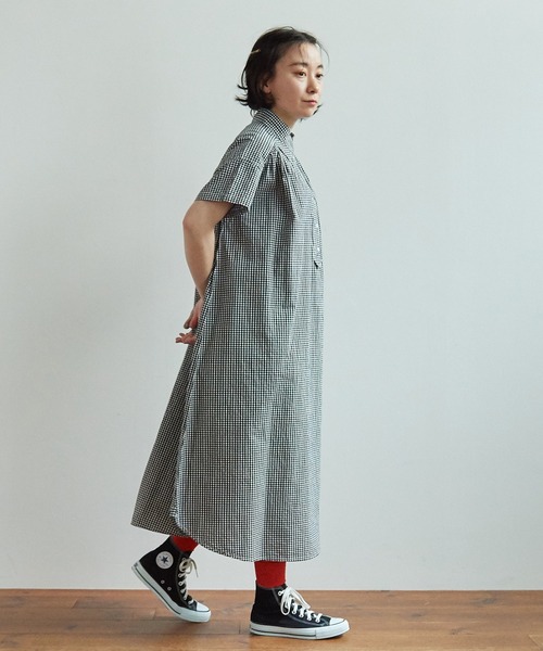 bulle de savon（ビュルデサボン）の「オックス コック半袖ワンピース