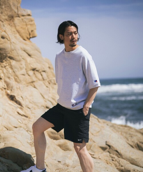 NIKE（ナイキ）の「NIKE SWIM / エッセンシャル 9"ボレーショーツ「水陸両用」（その他パンツ・メンズ・ブラック/オレンジ/サックスブルー・M/L/XL）」の4枚目の写真