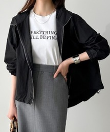 COCOMOMO（ココモモ）の「撥水加工 シアー風マウンテンパーカー パフスリーブ マウンテンパーカー シアー フード付き パーカー スポーツ 軽量 UV対策 冷房対策 春服 夏服（マウンテンパーカー）」