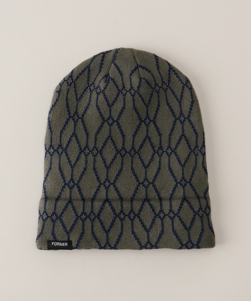 Oriens JOURNAL STANDARD（オリエンス ジャーナルスタンダード）の「【FORMER / フォーマー】EXPANSION BEANIE：ビーニー（ニットキャップ/ビーニー・レディース・ダークブルー・FREE）」の4枚目の写真