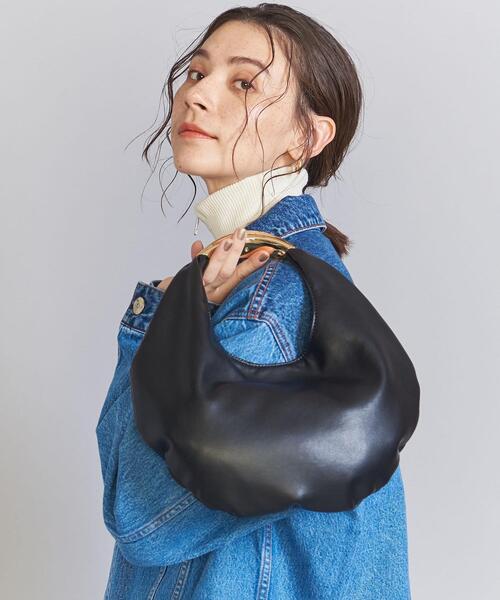 LE VERNIS（ル・ベルニ）の「＜LE VERNIS＞SCULPTURE バッグ S（ハンドバッグ・レディース・クリーム/ブラック・FREE）」の2枚目の写真