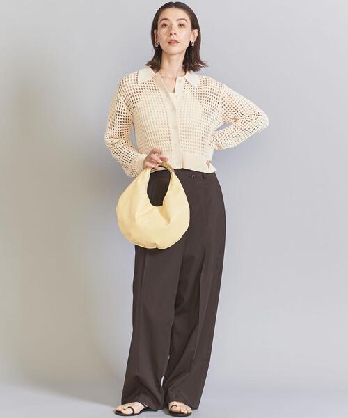 LE VERNIS（ル・ベルニ）の「＜LE VERNIS＞SCULPTURE バッグ S（ハンドバッグ・レディース・クリーム/ブラック・FREE）」の4枚目の写真