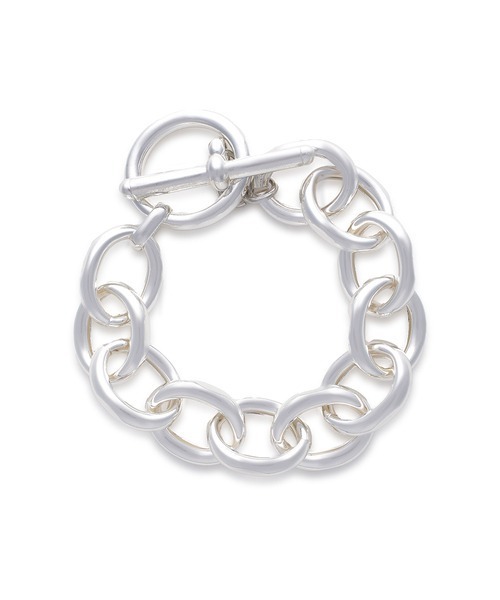 emmi（エミ）の「【emmi atelier】オーバルチェーンブレスレット（ブレスレット・レディース・ゴールド/シルバー・FREE）」の2枚目の写真