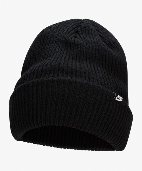 NIKE(ナイキ)の「NIKE/ナイキ ビーニー ダブルピーク スタンダード カフ フューチュラ ビーニーL FB6526-010(ニットキャップ/ビーニー・メンズ・ブラック・FREE)」の1枚目の写真