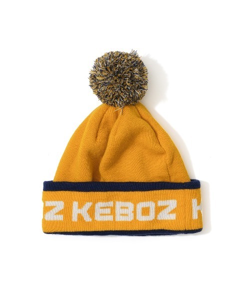 KEBOZ（ケボズ）の「KAC POM BEANIE（ニットキャップ/ビーニー・メンズ・ブラック/ネイビー/イエロー・FREE）」の3枚目の写真