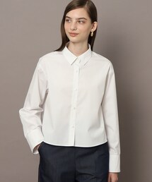 DRESSTERIOR | 【UVカット／接触冷感／防シワ】ブロードクロップドシャツ(シャツ/ブラウス)