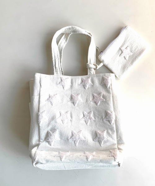 CONTROL FREAK / CTFK(コントロールフリーク)の「スターコンビカラートート(トートバッグ・レディース・ブラック/ホワイト・ONE SIZE)」の2枚目の写真