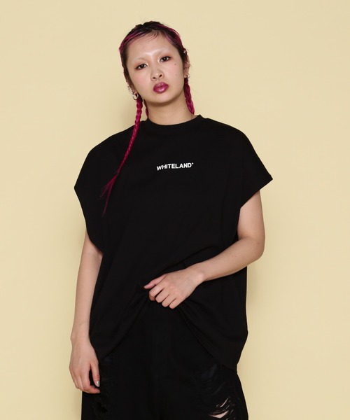 WHITELAND（ホワイトランド）の「【WEB&DEPOT限定】WHITELAND/ホワイトランド/OWL/LOGO NS（タンクトップ・レディース・ブラック/ホワイト/カーキ・M/L）」の2枚目の写真