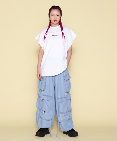 WHITELAND（ホワイトランド）の「【WEB&DEPOT限定】WHITELAND/ホワイトランド/OWL/LOGO NS（タンクトップ・レディース・ブラック/ホワイト/カーキ・M/L）」の5枚目の写真
