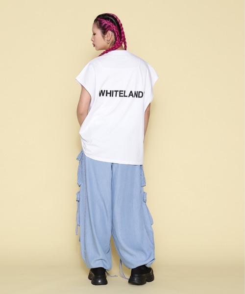 WHITELAND（ホワイトランド）の「【WEB&DEPOT限定】WHITELAND/ホワイトランド/OWL/LOGO NS（タンクトップ・レディース・ブラック/ホワイト/カーキ・M/L）」の7枚目の写真