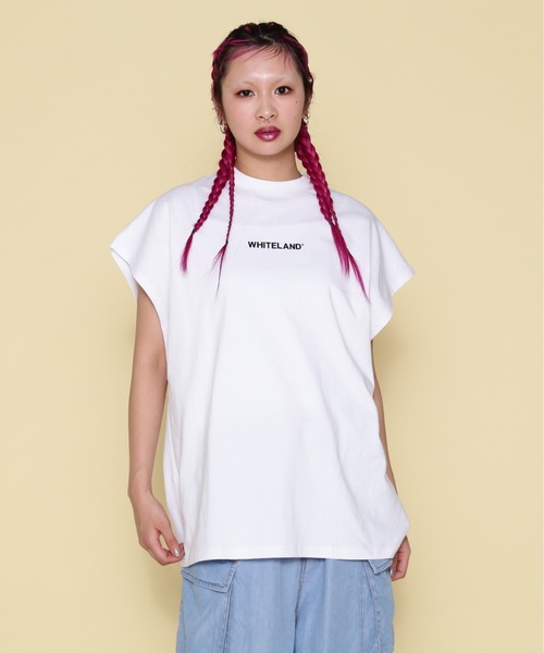 WHITELAND（ホワイトランド）の「【WEB&DEPOT限定】WHITELAND/ホワイトランド/OWL/LOGO NS（タンクトップ・レディース・ブラック/ホワイト/カーキ・M/L）」の4枚目の写真