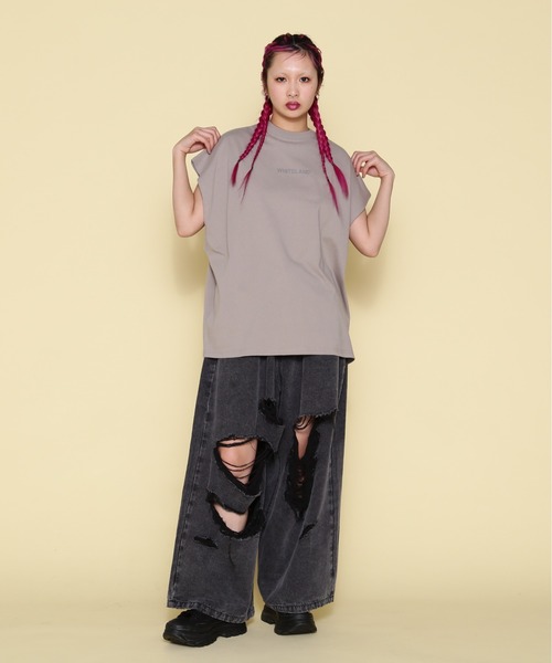WHITELAND（ホワイトランド）の「【WEB&DEPOT限定】WHITELAND/ホワイトランド/OWL/LOGO NS（タンクトップ・レディース・ブラック/ホワイト/カーキ・M/L）」の12枚目の写真
