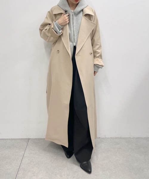 Omekashi(オメカシ)の「オーバーロングトレンチコート(トレンチコート・レディース・モカ/ベージュ・36/38)」の19枚目の写真