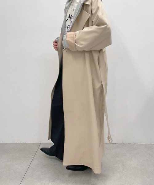 Omekashi(オメカシ)の「オーバーロングトレンチコート(トレンチコート・レディース・モカ/ベージュ・36/38)」の10枚目の写真