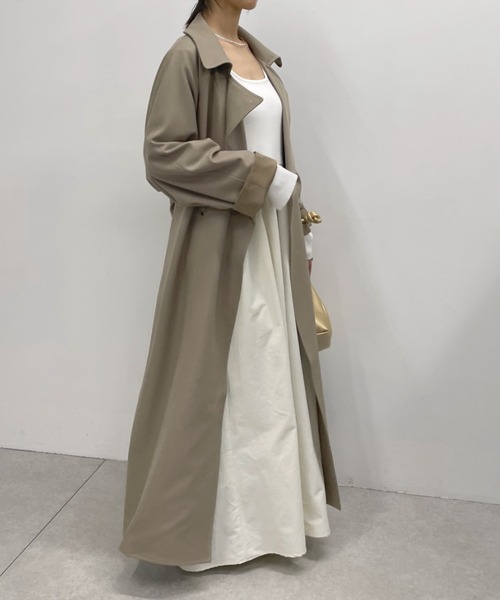Omekashi(オメカシ)の「オーバーロングトレンチコート(トレンチコート・レディース・モカ/ベージュ・36/38)」の21枚目の写真