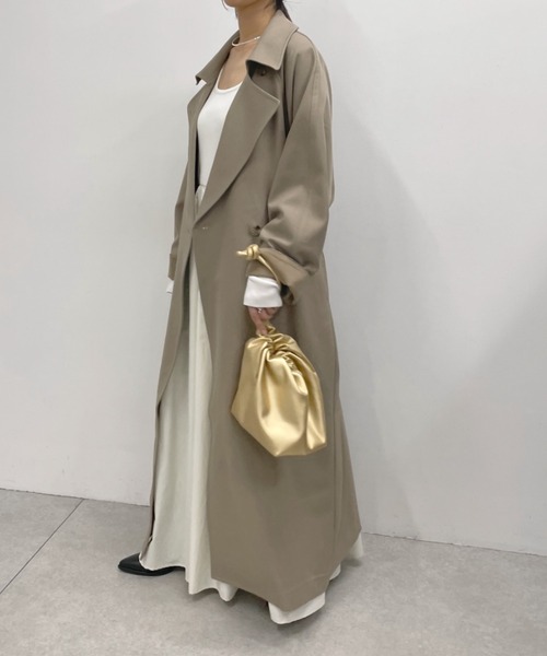 Omekashi(オメカシ)の「オーバーロングトレンチコート(トレンチコート・レディース・モカ/ベージュ・36/38)」の17枚目の写真