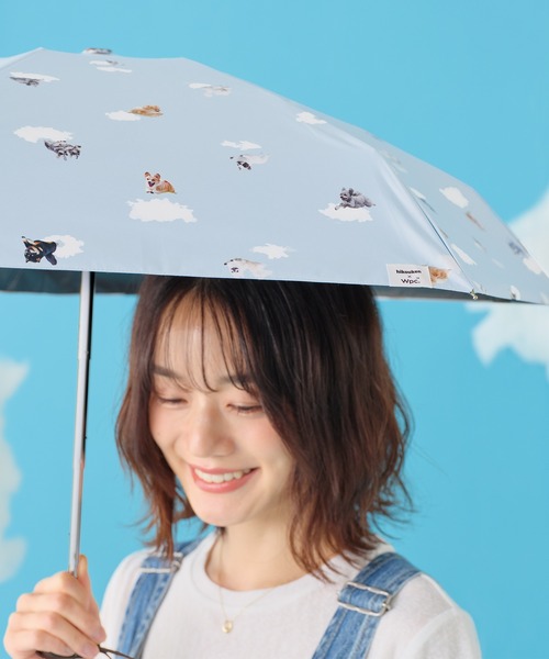 Wpc.(ダブリュピーシー)の「★飛行犬×Wpc. 空飛ぶ遮光ワンブレラ ミニ 日傘 折りたたみ 晴雨兼用(折りたたみ傘・レディース・ベージュ/サックスブルー・FREE)」の14枚目の写真