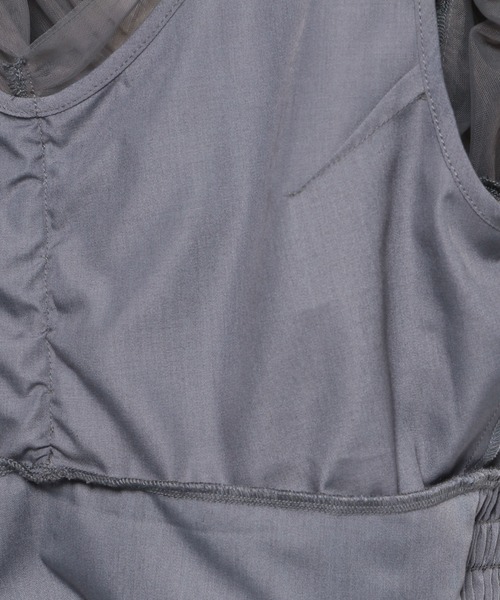 mysty woman(ミスティウーマン)の「チュールボリュームブラウス 108215(Tシャツ/カットソー・レディース・アイボリー/ライトグリーン/チャコールグレー・FREE)」の19枚目の写真