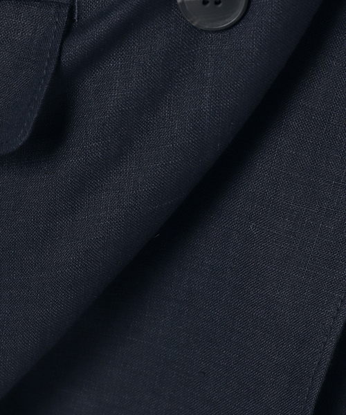 B.C STOCK（ベーセーストック）の「フレンチリネンテーラードジャケット（テーラードジャケット・レディース・アイボリー/ブラック系その他/ネイビー・FREE）」の11枚目の写真
