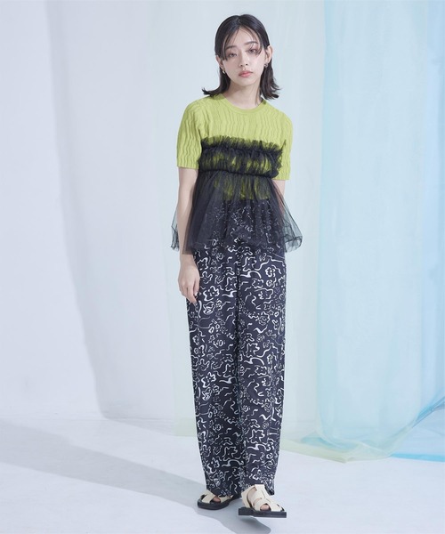 miette（ミエット）の「チュールフリルベアビスチェ（チューブトップ・レディース・レッド/ブラック/ブルー・FREE）」の11枚目の写真