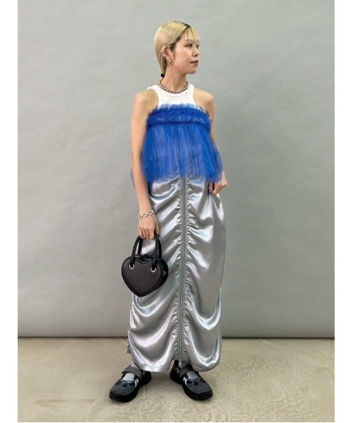 miette（ミエット）の「チュールフリルベアビスチェ（チューブトップ・レディース・レッド/ブラック/ブルー・FREE）」の21枚目の写真