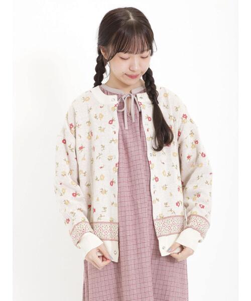 新品タグ付き【コムデギャルソンガール】カーディガン 花柄 ドット XS